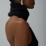 HIGH NECK MOHAIR TOP