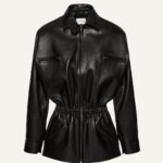 CINCHED LEATHER JACKET