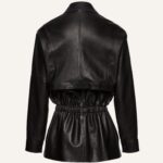 CINCHED LEATHER JACKET