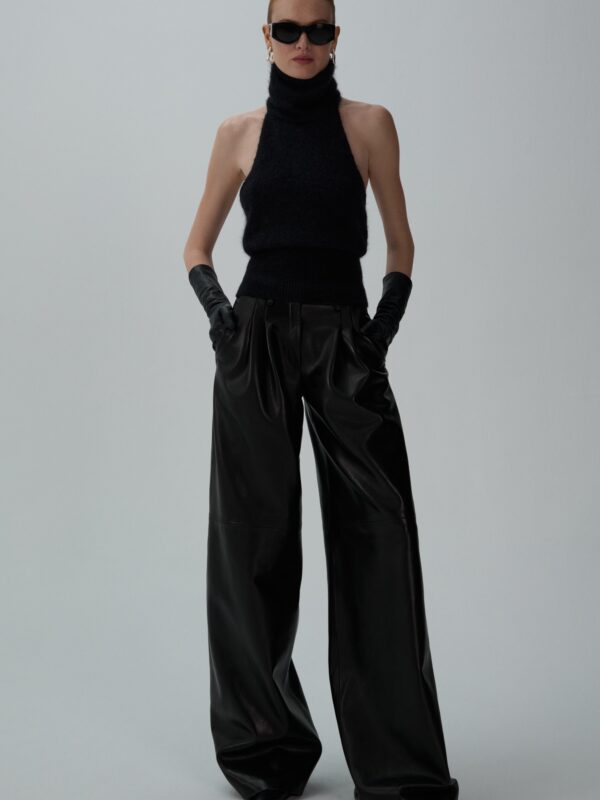 HIGH NECK MOHAIR TOP
