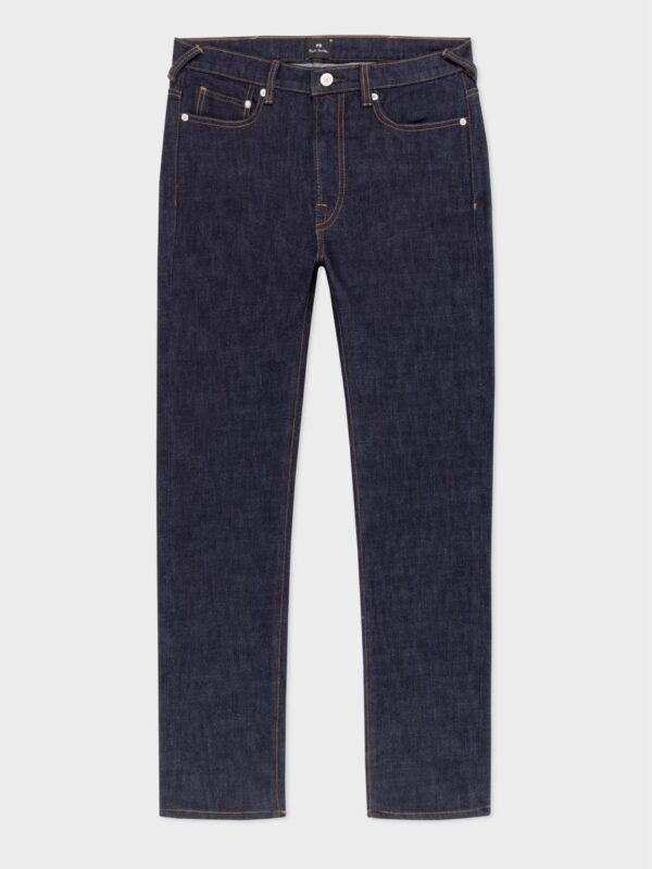 SLIM FIT INDIGO WASH JEANS