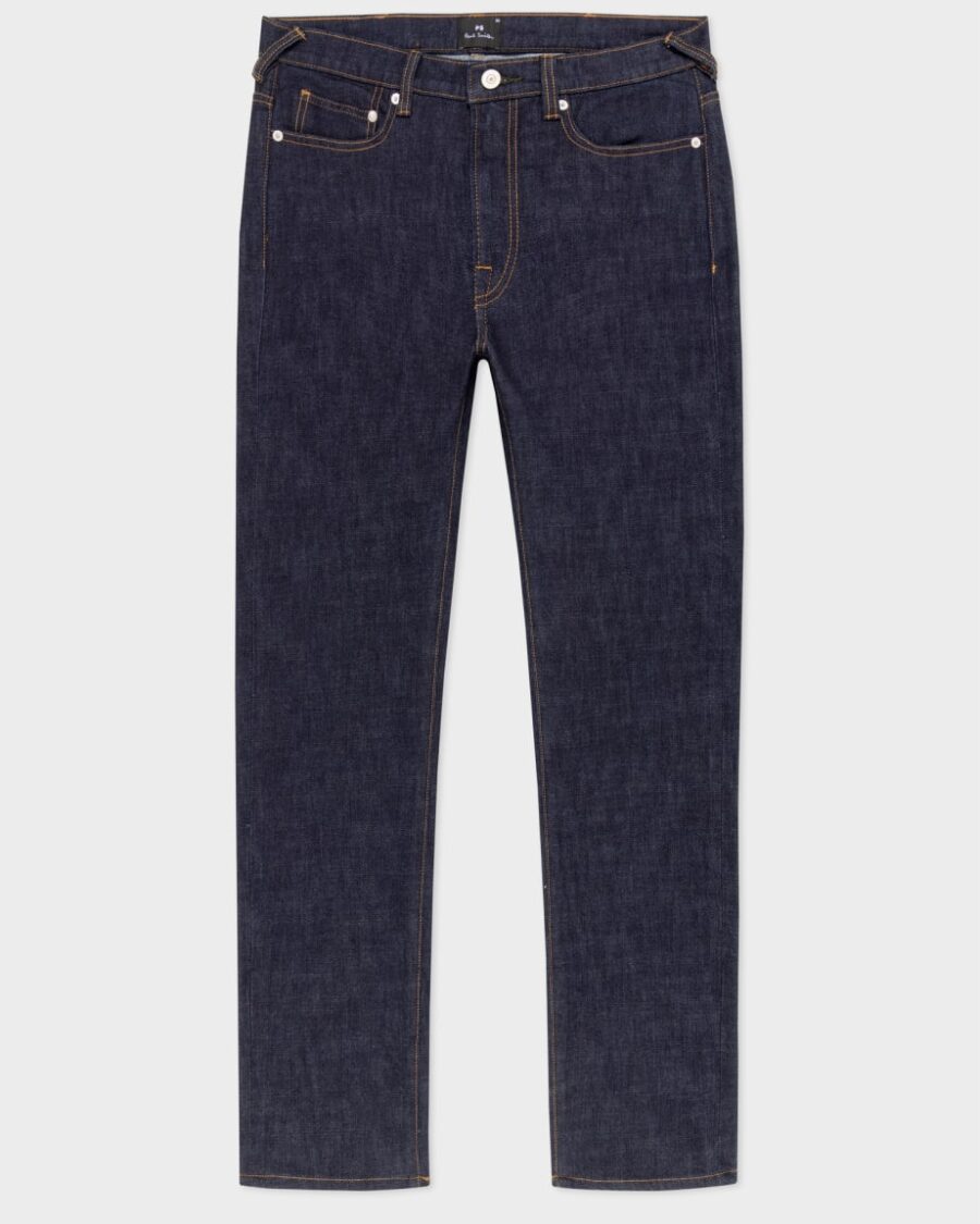 SLIM FIT INDIGO WASH JEANS