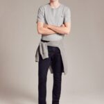 SLIM FIT INDIGO WASH JEANS