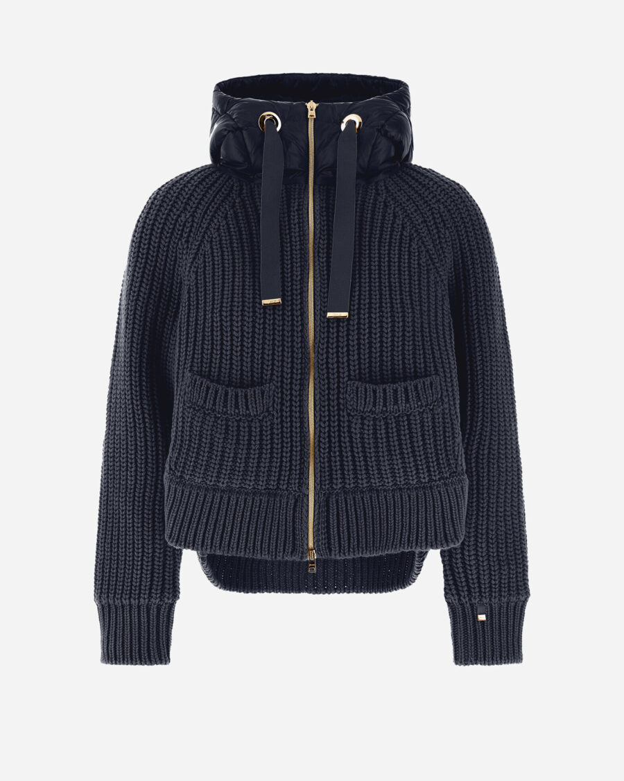 SWEATSHIRT IN INFINITY WOOL AND NYLON ULTRALIGHT