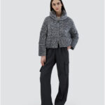 PUFFER IN VELVET PAILLETTES