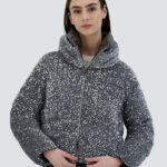 PUFFER IN VELVET PAILLETTES