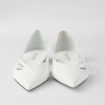 RUNWAY BRUSHED LEATHER BALLERINAS