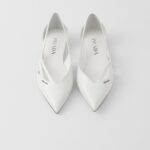 RUNWAY BRUSHED LEATHER BALLERINAS