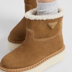 SHEARLING SUEDE BOOTIES