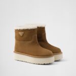 SHEARLING SUEDE BOOTIES