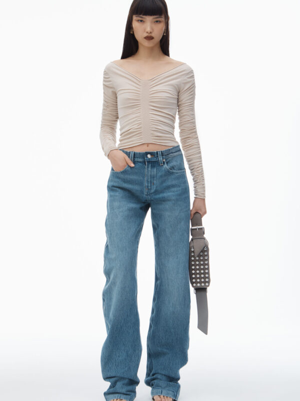 RUCHED PULLOVER