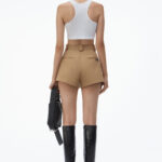 HIGH WAISTED FLARED SHORTS