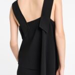 V NECK TANK TOP WITH WIDE STRAPS