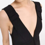 V NECK TANK TOP WITH WIDE STRAPS