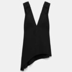 V NECK TANK TOP WITH WIDE STRAPS