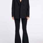 SLIM PANTS WITH FLARED LEG