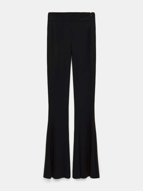 SLIM PANTS WITH FLARED LEG