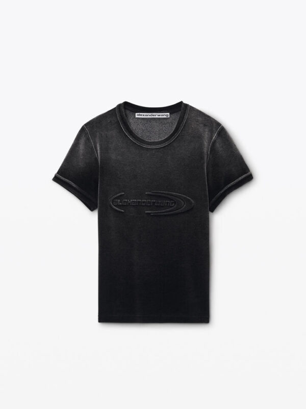 BABY TEE IN PLUSH VELOUR