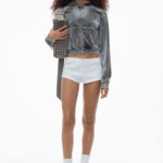 CRUSHED VELOUR SHRUNKEN HOODIE