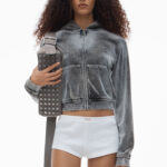 CRUSHED VELOUR SHRUNKEN HOODIE
