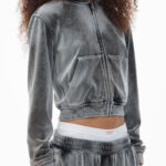 CRUSHED VELOUR SHRUNKEN HOODIE