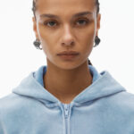 CRUSHED VELOUR SHRUNKEN HOODIE