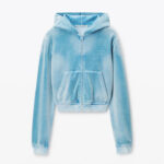 CRUSHED VELOUR SHRUNKEN HOODIE
