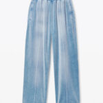 TRACK PANTS IN CRUSHED VELOUR