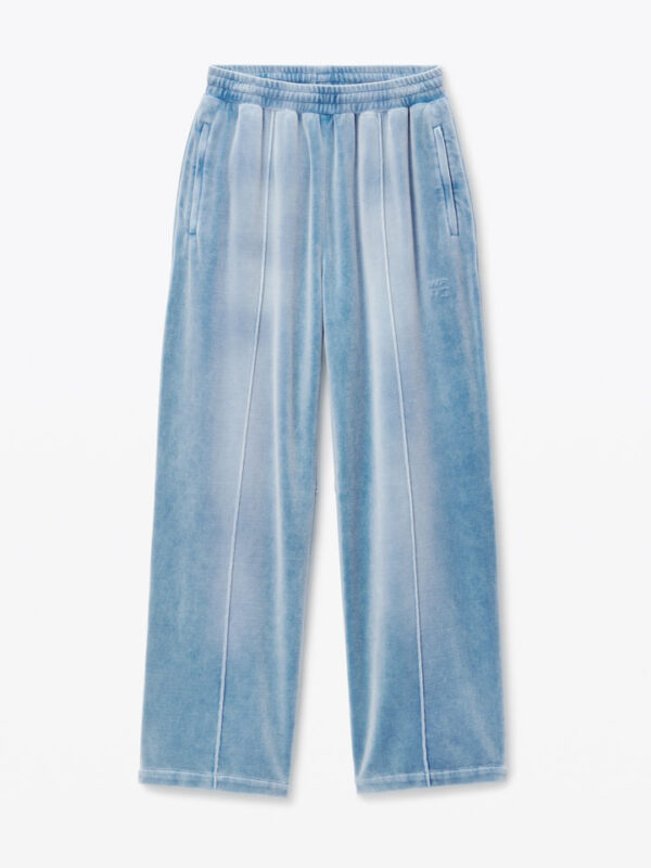 TRACK PANTS IN CRUSHED VELOUR