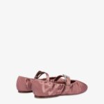 SVEVA PLISSE BUCKLE BALLET FLAT