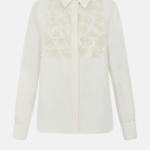 BEADED SHIRT WITH PLASTRON