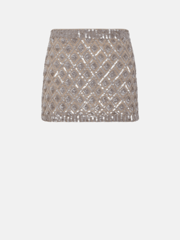 EMBROIDERED MINI SKIRT