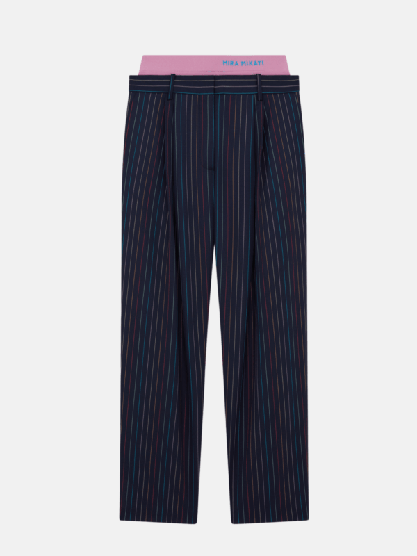 PANTS WITH DETACHABLE KNITTED BAND