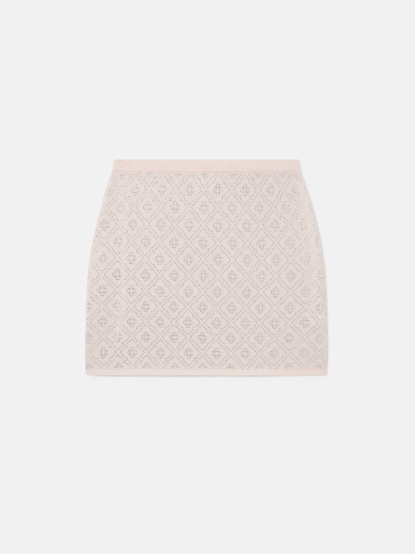 CRYSTAL MONOGRAM MINI SKIRT