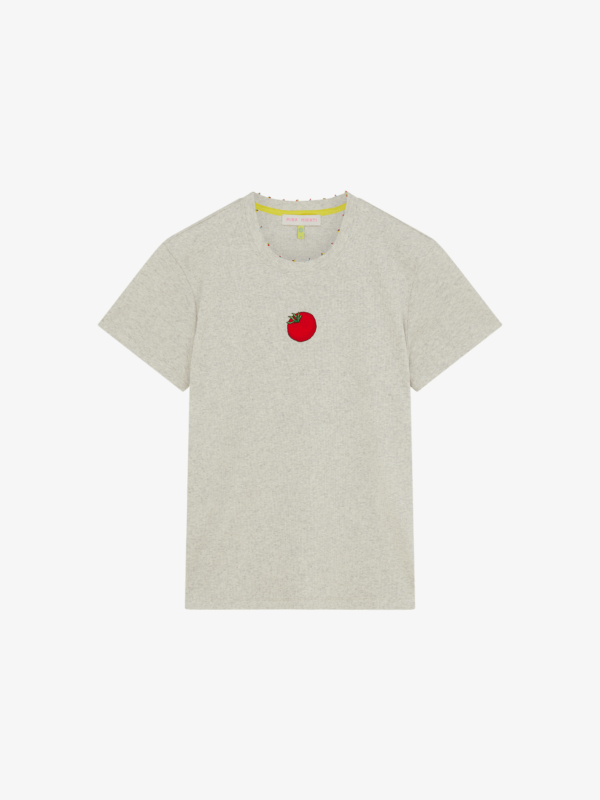 EMBROIDERED TOMATO TEE