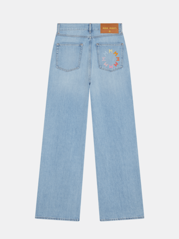 EMBROIDERED STRAIGHT JEANS