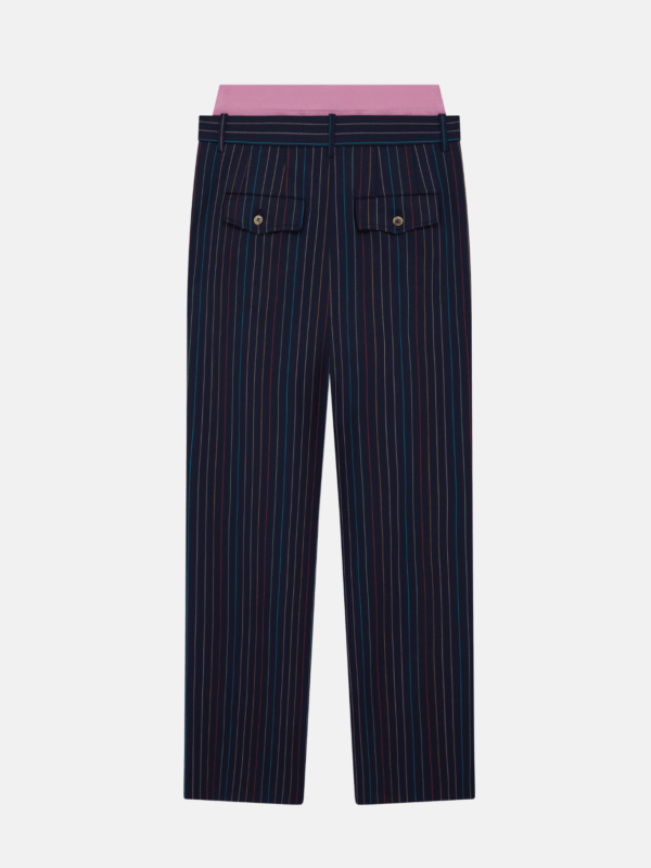 PANTS WITH DETACHABLE KNITTED BAND