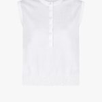 KNITTED SLEEVELESS CARDIGAN