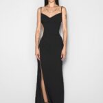ILLUSION CUT OUT DRAPED MAXI DRESS