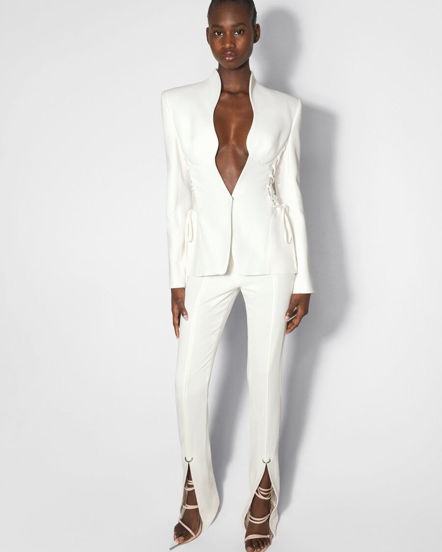 SCULPTURAL LACED BLAZER