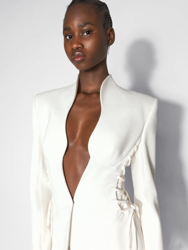 SCULPTURAL LACED BLAZER