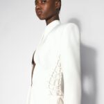 SCULPTURAL LACED BLAZER