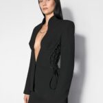 SCULPTURAL LACED BLAZER