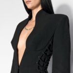 SCULPTURAL LACED BLAZER
