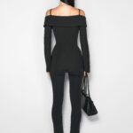 SCULPTURAL OFF SHOULDER JACKET