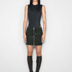 SLEEVELESS BODYSUIT WITH LOGO