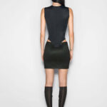 SLEEVELESS BODYSUIT WITH LOGO