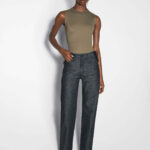 SLEEVELESS BODYSUIT WITH LOGO