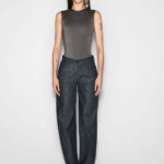 SLEEVELESS BODYSUIT WITH LOGO