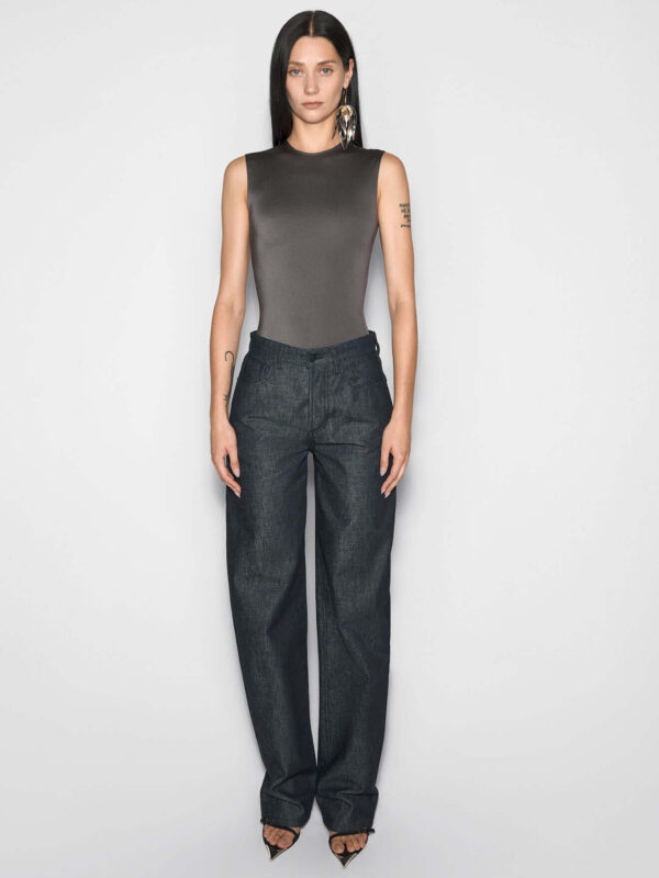 SLEEVELESS BODYSUIT WITH LOGO